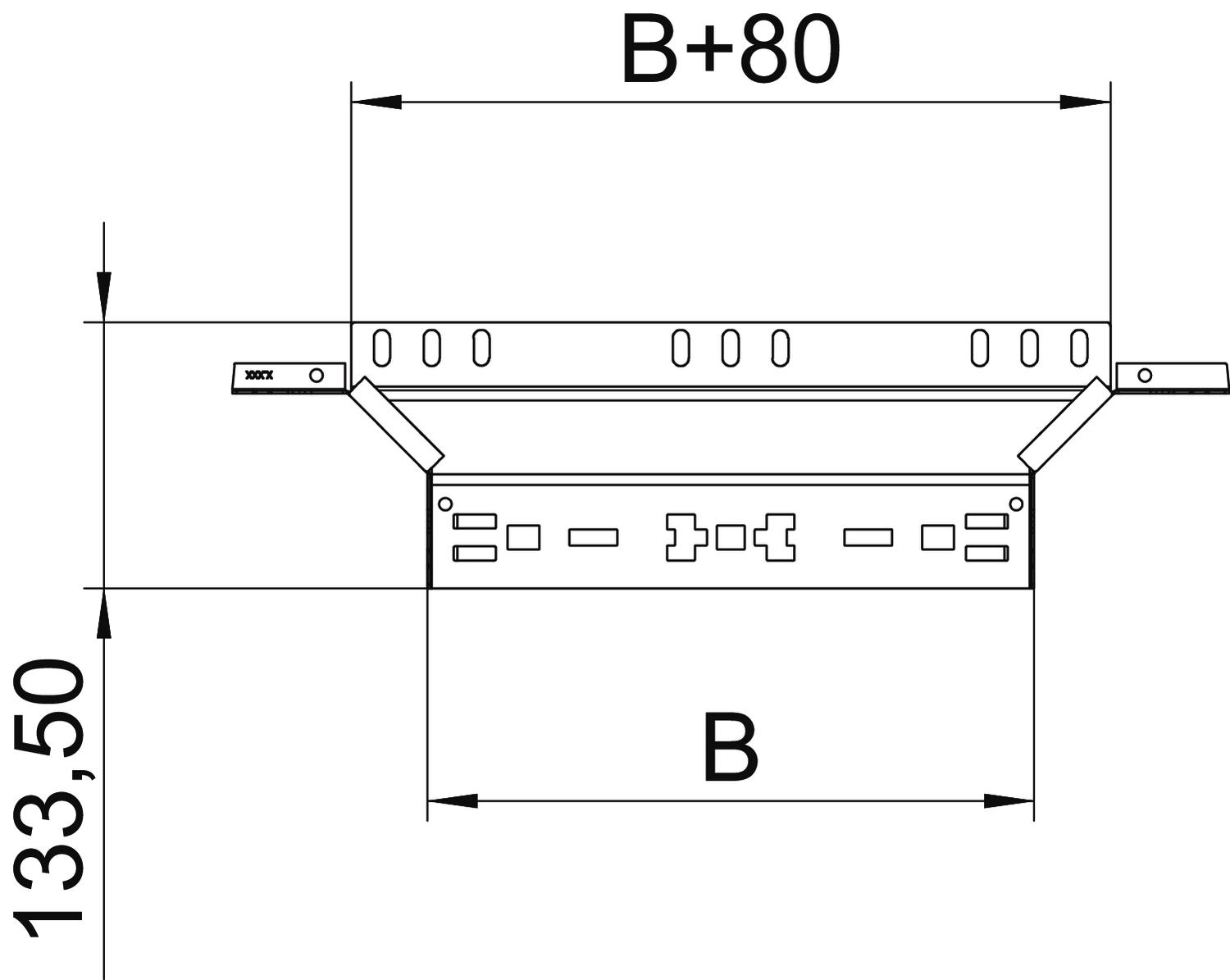 OBO Bettermann Vertr Anbau-Abzweigstück 60x200mm RAAM 620 FS