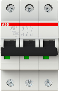 ABB Stotz S&J Sicherungsautomat 10kA 16A C 3p S203M-C16