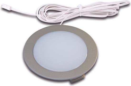 Hera LED-Einbauleuchte edelstahloptik FR 68-LED 4W ww eds EEK G (Spektrum A bis G )