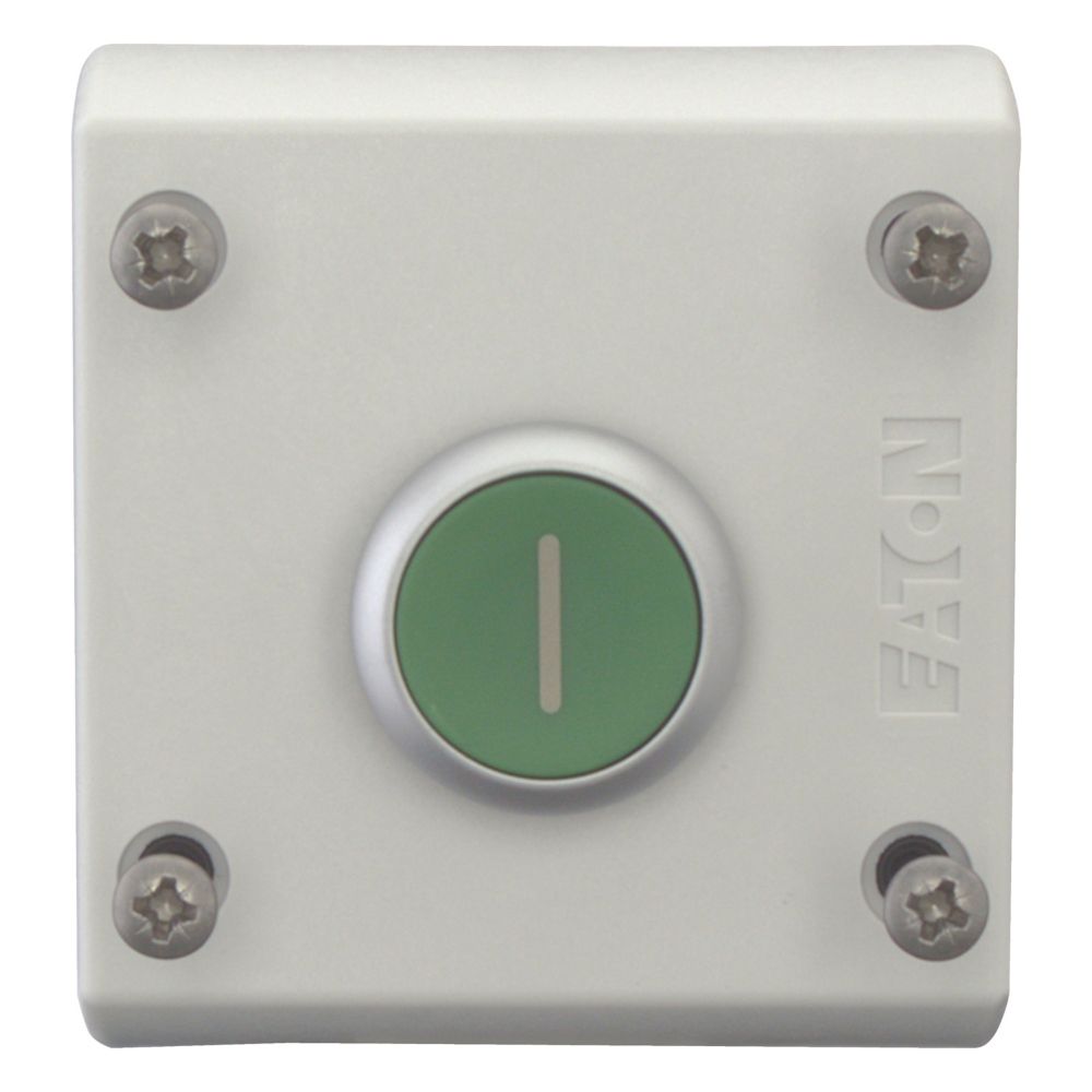 Eaton (Moeller) Drucktaster 1S1Ö,flach,gn,Aufb. M22-D-G-X1/KC11/I Eaton (Moeller) Drucktaster 1S1Ö,flach,gn,Aufb. M22-D-G-X1/KC11/I