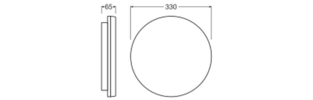 Ledvance LED-Wand-u.Deckenleuchte ML, MC SFFLATRD330P19WCPS