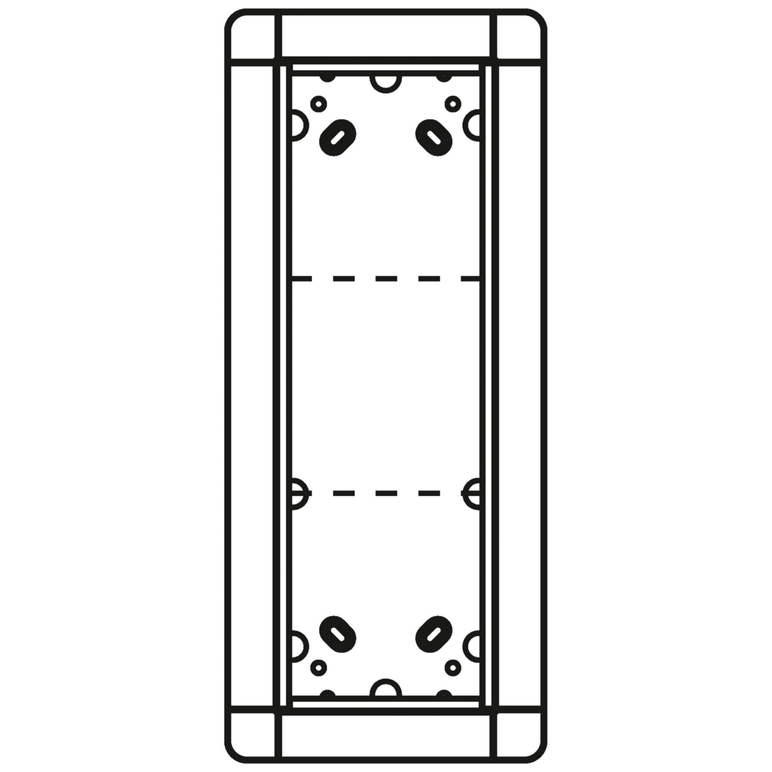 Ritto Portier UP-Rahmen si 3-fach, 141x334mm 1881320
