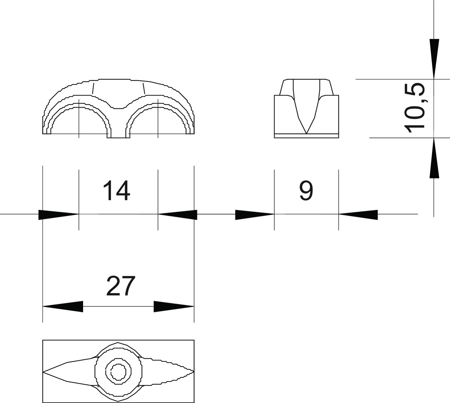 100 STK OBO Bettermann Vertr Doppel-Nagelschelle 3030 2
