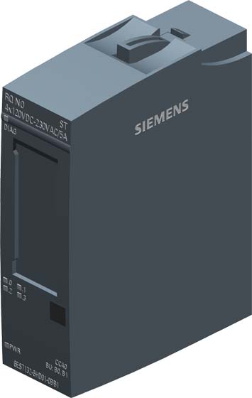 Siemens Dig.Industr. SIMATIC Relaismodul NO 4x120V DC 6ES7132-6HD01-0BB1