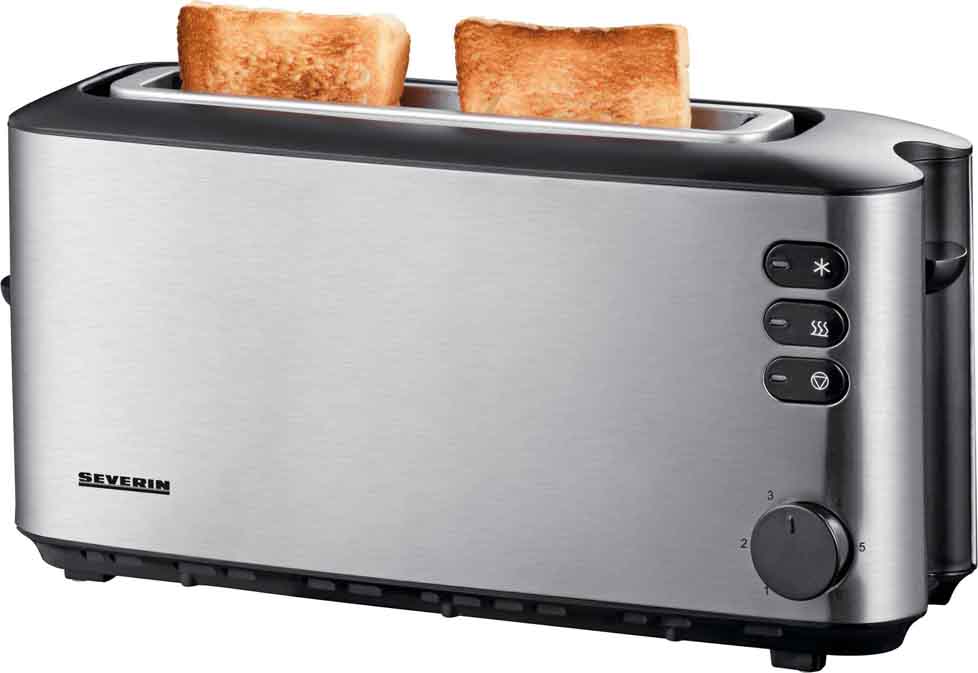 Severin Langschlitztoaster 2 Scheiben AT 2515 eds/sw
