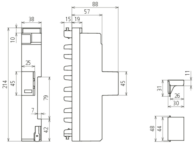 DEHN Kombi-Ableiter  DSH ZP B2 TNC 255