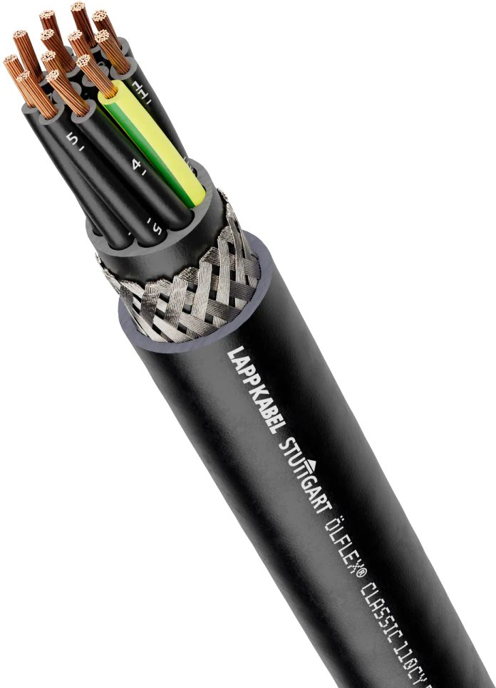 500 M Lapp Kabel&Leitung ÖLFLEX CLASSIC 110 CY BK 0,6/1kV 3G1 1121267/500