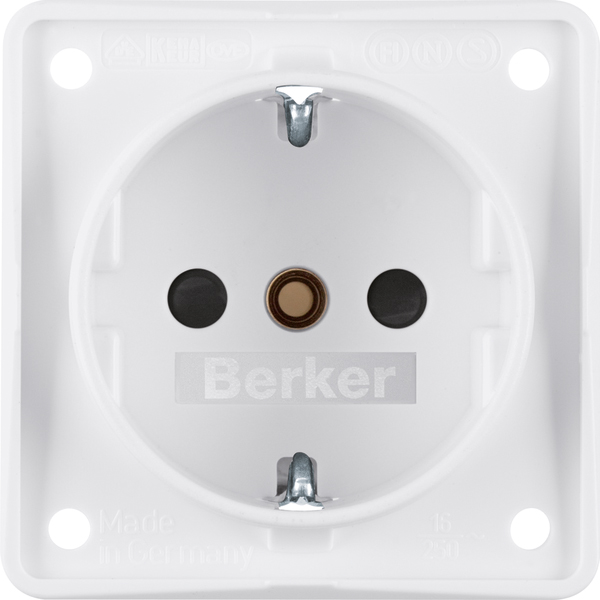 Berker Schuko-Steckd.pws m.Schraubklemmen 941952502