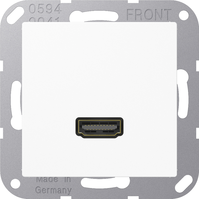 Jung Multimedia-Anschluss aws HDMI m.Tragring MA A 1112 WW