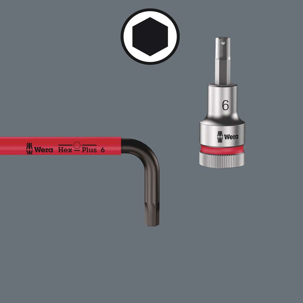 Wera Werk Hex-Plus Winkelschlüssels. 1,5-10mm, m. Haltef. 05022210001