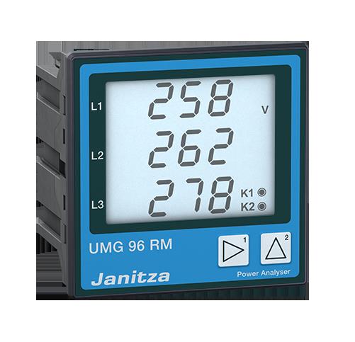 Janitza Electronic Netzanalysator 90-277VAC, 90-250VDC UMG 96RM-PN #5222090