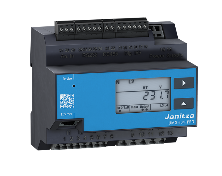 Janitza Electronic Netzanalysator UL 95..240VAC,135..340D UMG 604E-PRO230V(UL)