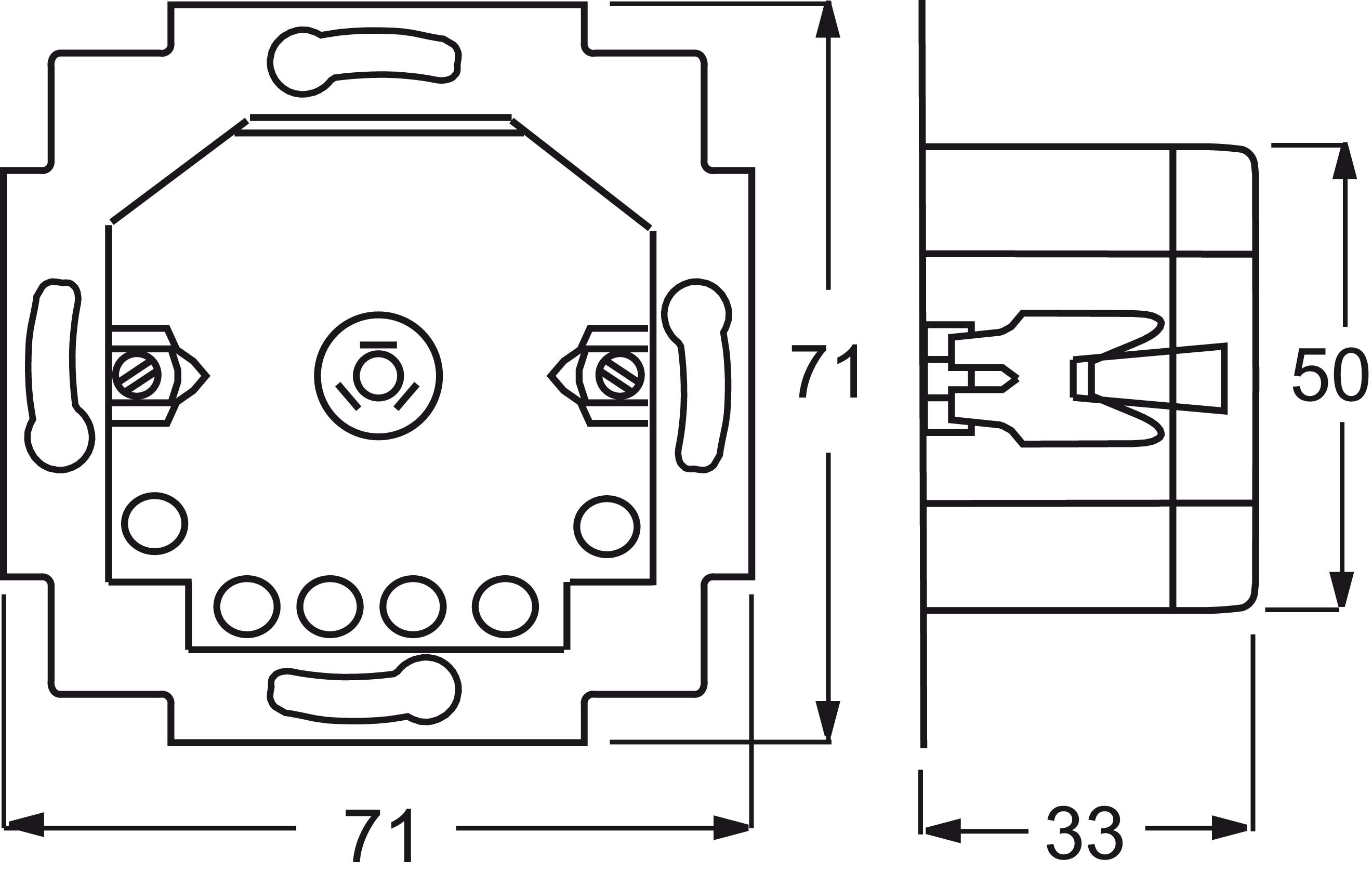 Busch-Jaeger Jalousiecontrol-Einsatz 2Schliesser 3A 690VA 6411 U/S-101