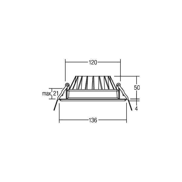 Brumberg Leuchten LED-Einbaustrahler 350mA 3000K weiß 12527073