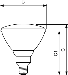Signify Lampen Infrarot-Wärmelampe E27 240V PAR 38 IR 175 R PAR38/240V