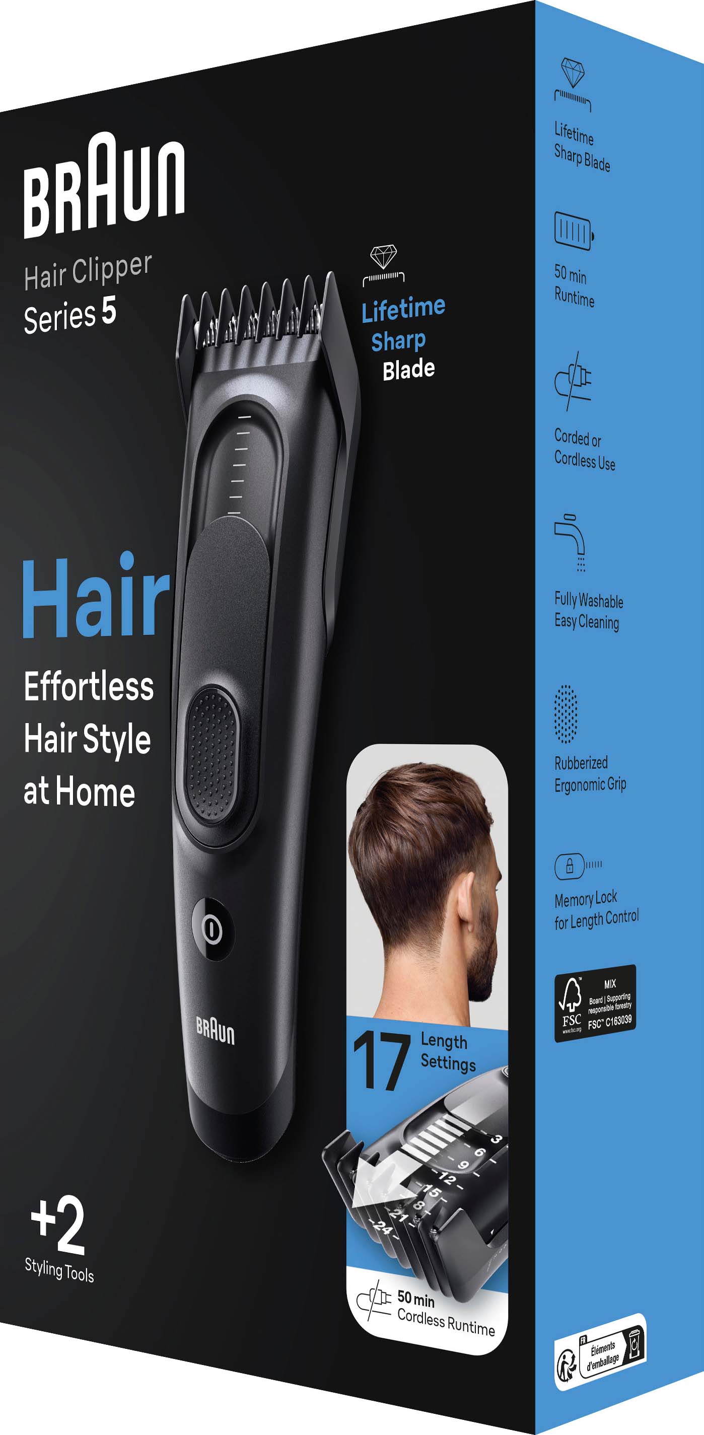 BRAUN Haarschneider HairClipper HC5330