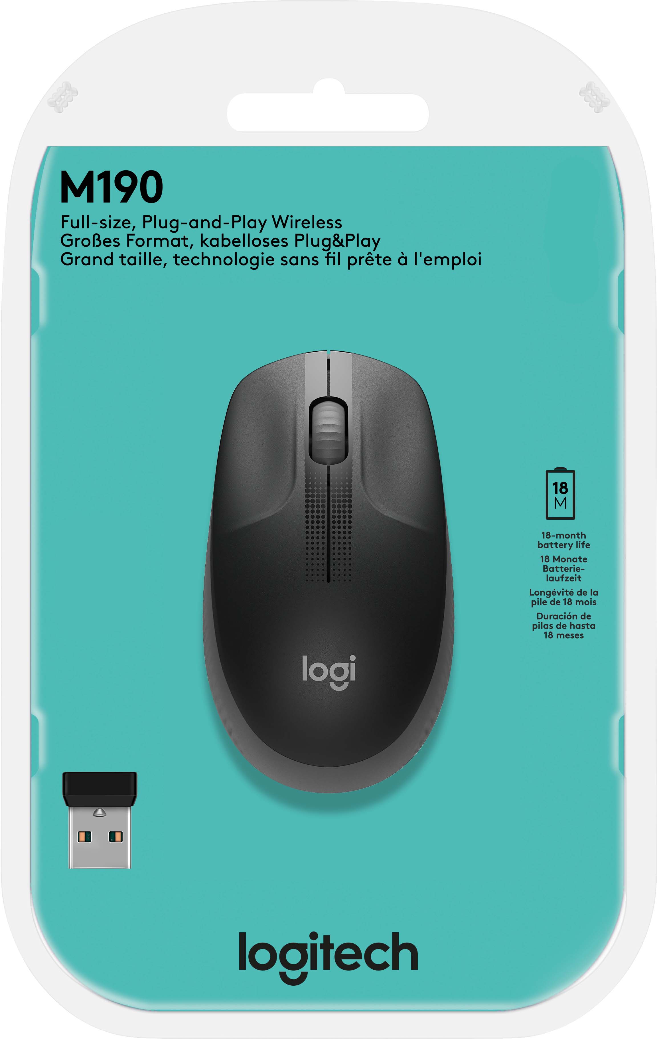 MediaCom-IT Maus Wireless,anthrazit M190 ant