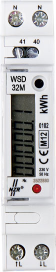 NZR Wechselstromzähler 1x230 V, 5(32)A WSD 32 plus EcoCount