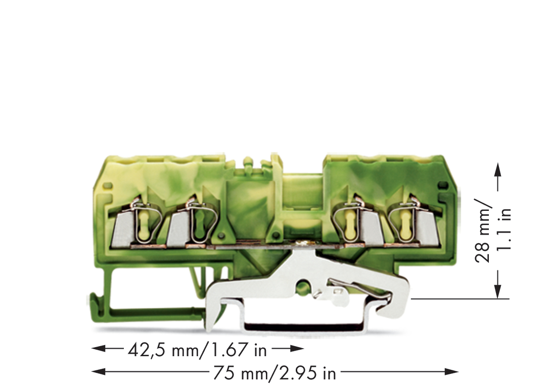 WAGO GmbH & Co. KG Schutzleiterklemme gn/ge 0,08-2,5qmm 280-837 WAGO GmbH & Co. KG Schutzleiterklemme gn/ge 0,08-2,5qmm 280-837