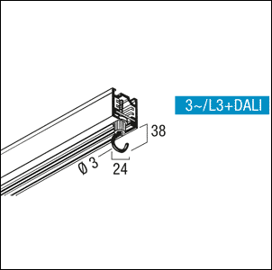 Zumtobel Group Dekorationshaken 3ph L3+DALI S0 583470