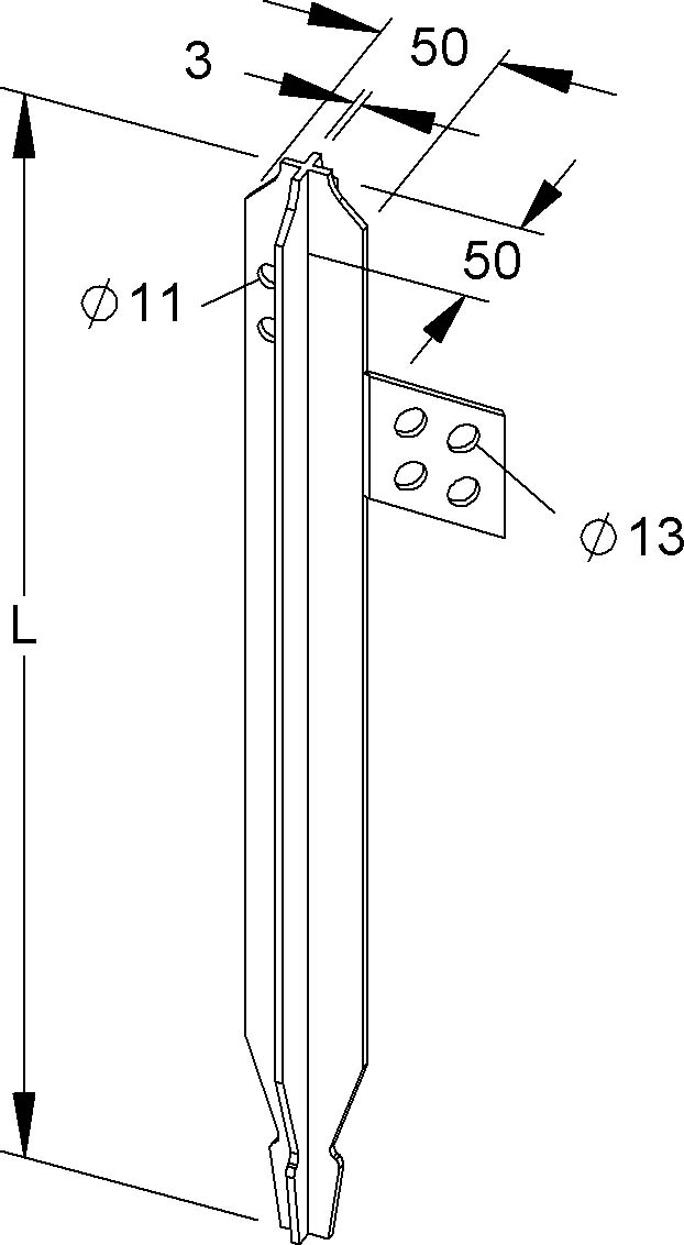Kleinhuis Staberder 2m lang 313/2