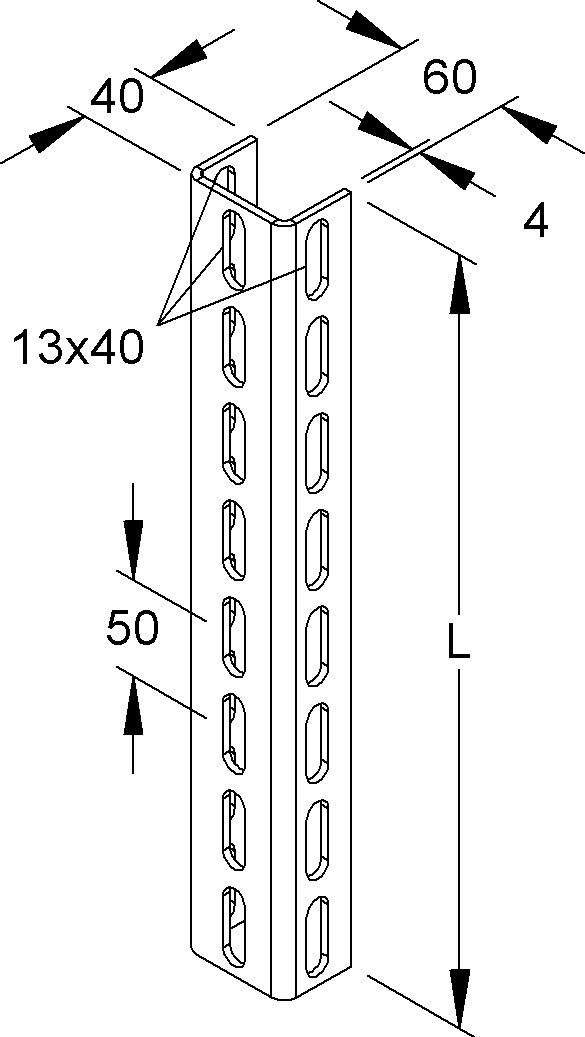 Niedax Profil U 6040/200 F