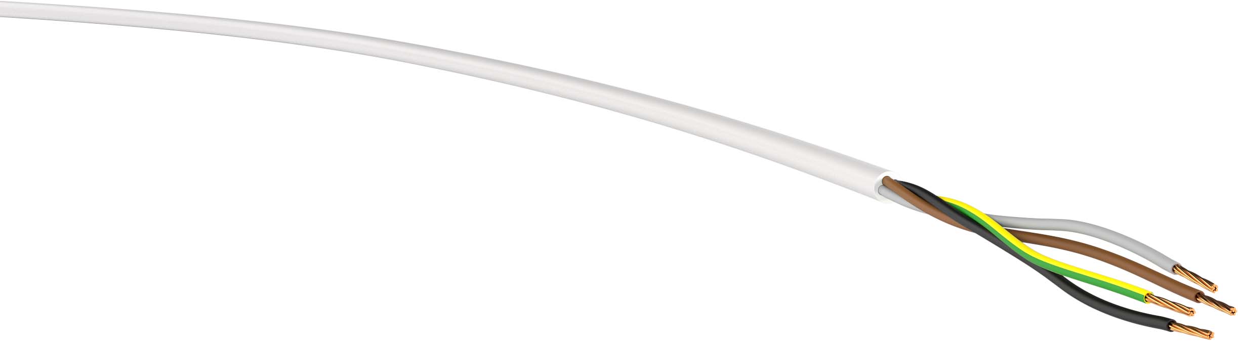 50 M Verschiedene-Diverse K+L H05VV-F 4G1,5 ws Eca Ri.50 PVC-Schlauchleitung H05VV-F 4G1,5 ws Eca