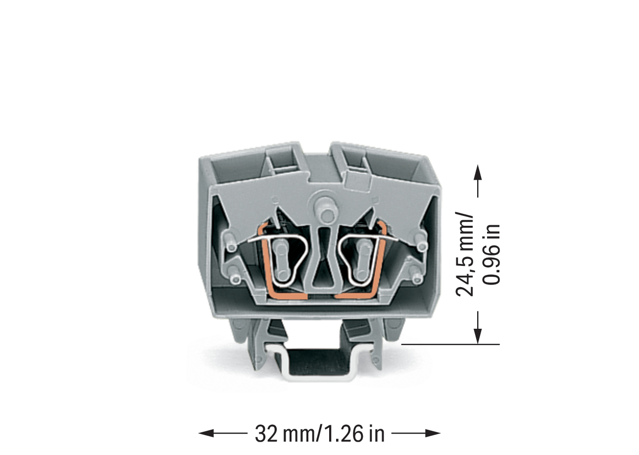 WAGO GmbH & Co. KG Durchgangsklemme gr 2x0,08-2,5qmm 264-721