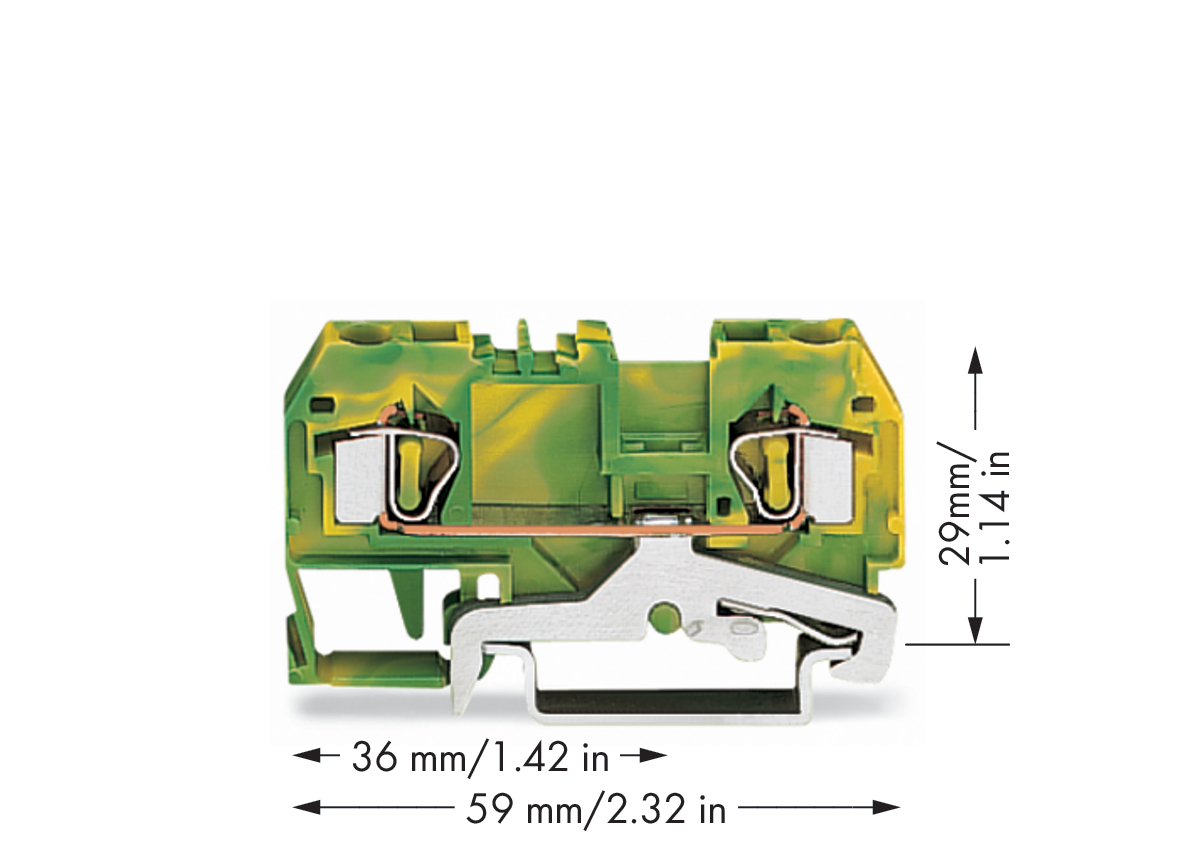 WAGO GmbH & Co. KG Schutzleiterklemme gn/ge 0,08-4qmm 281-907