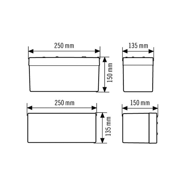 ESYLUX ESYLUX Notleuchte 21m EKW 2,5W SLB EL LED 3h 21mSM