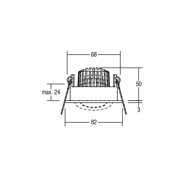 Brumberg Leuchten LED-Einbaustrahler IP65 350mA 1800-3000K 12443073