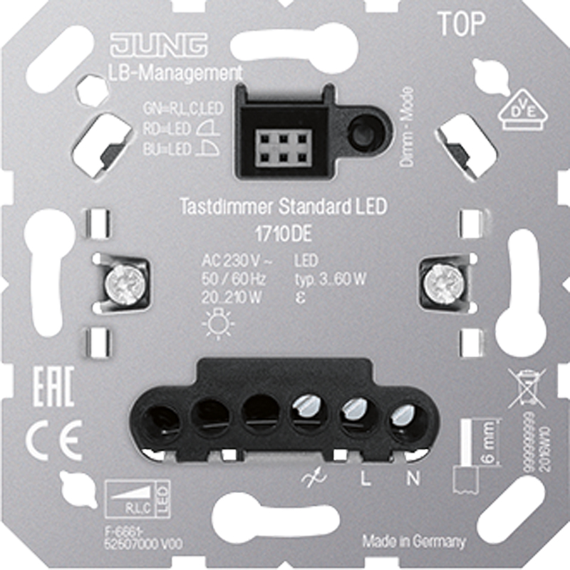 Jung LED-Tastdimmer Standard 1710 DE