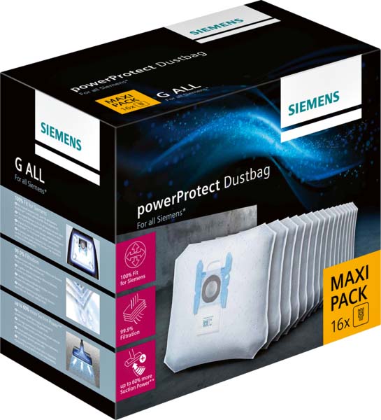 Siemens SDA Textilfilter PowerProtectDustbag VZ16GALL (VE16)