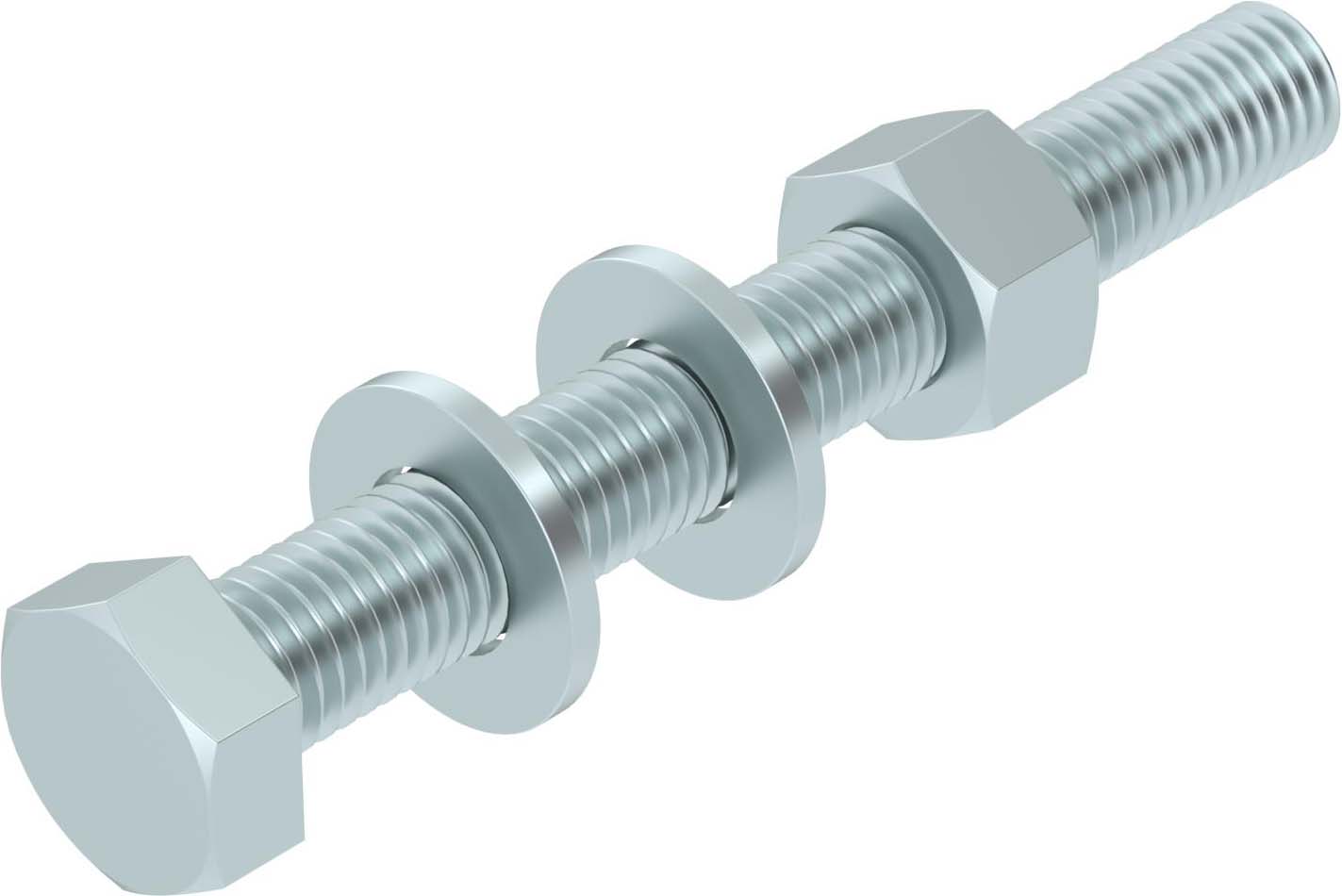 20 STK OBO Bettermann Vertr Sechskantschraube SKS 12x100 F