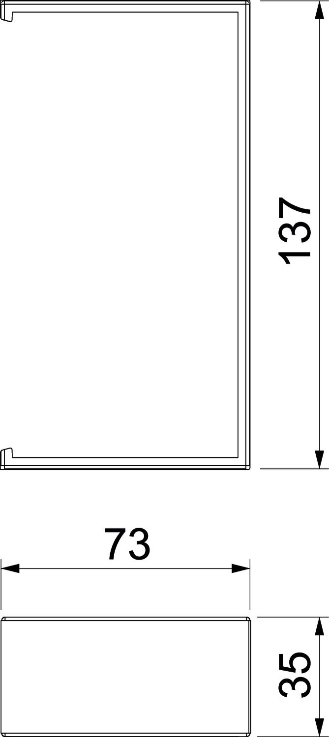 Rehau SIGNA BASE Sägeschnittabd. 70x130, RAL9010 BRK SSA70130 rws