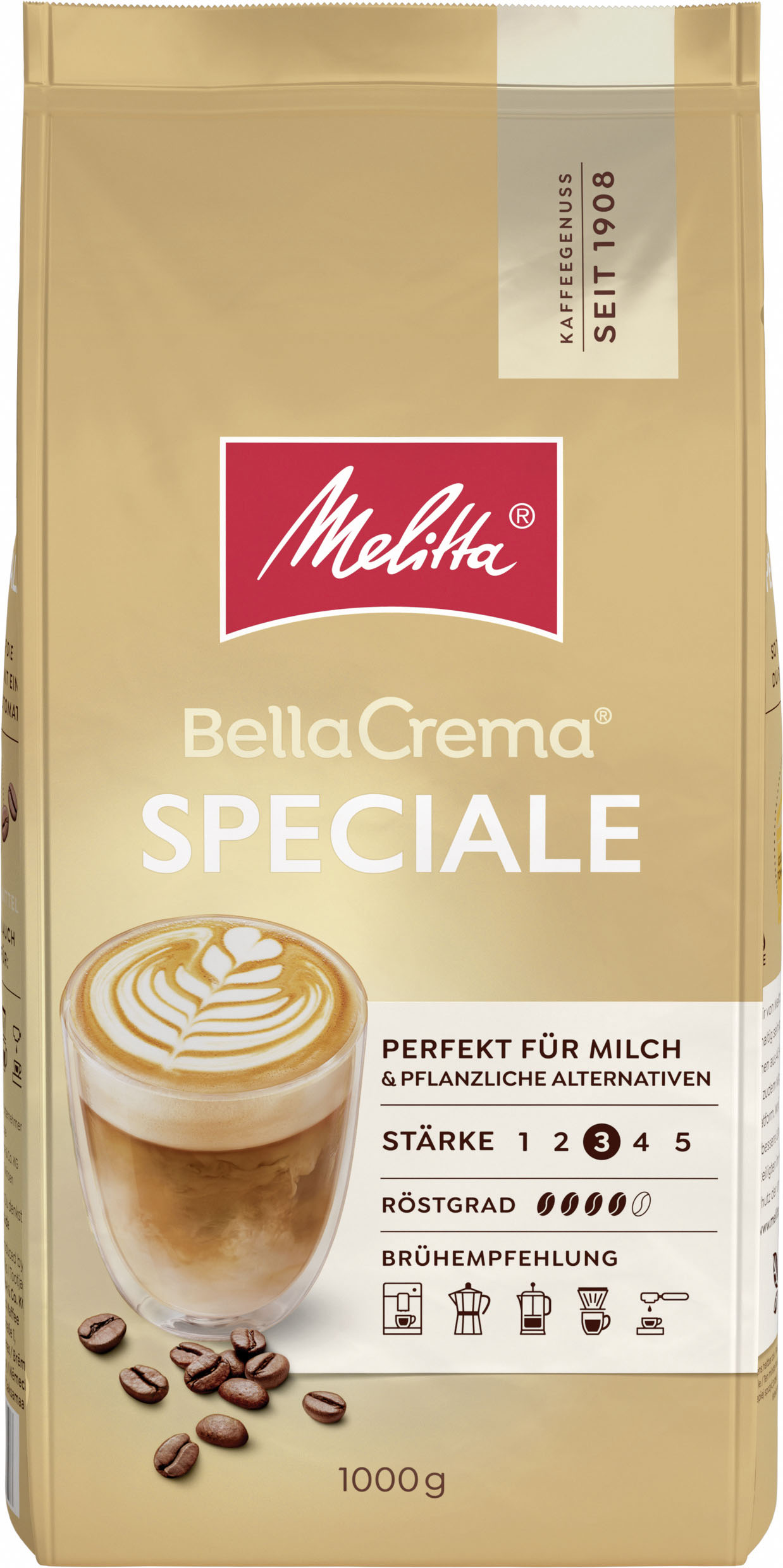 Melitta SDA Kaffeebohnen Bella Crema Speciale 1000g