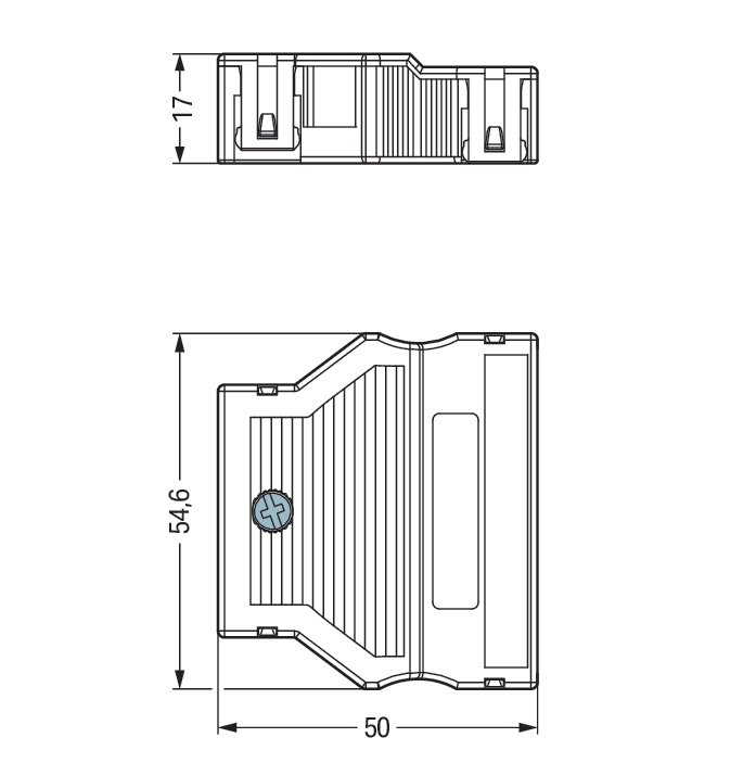 25 STK WAGO GmbH & Co. KG Zugentlastungsgehäuse 9-13mm,5pol. sw 770-505