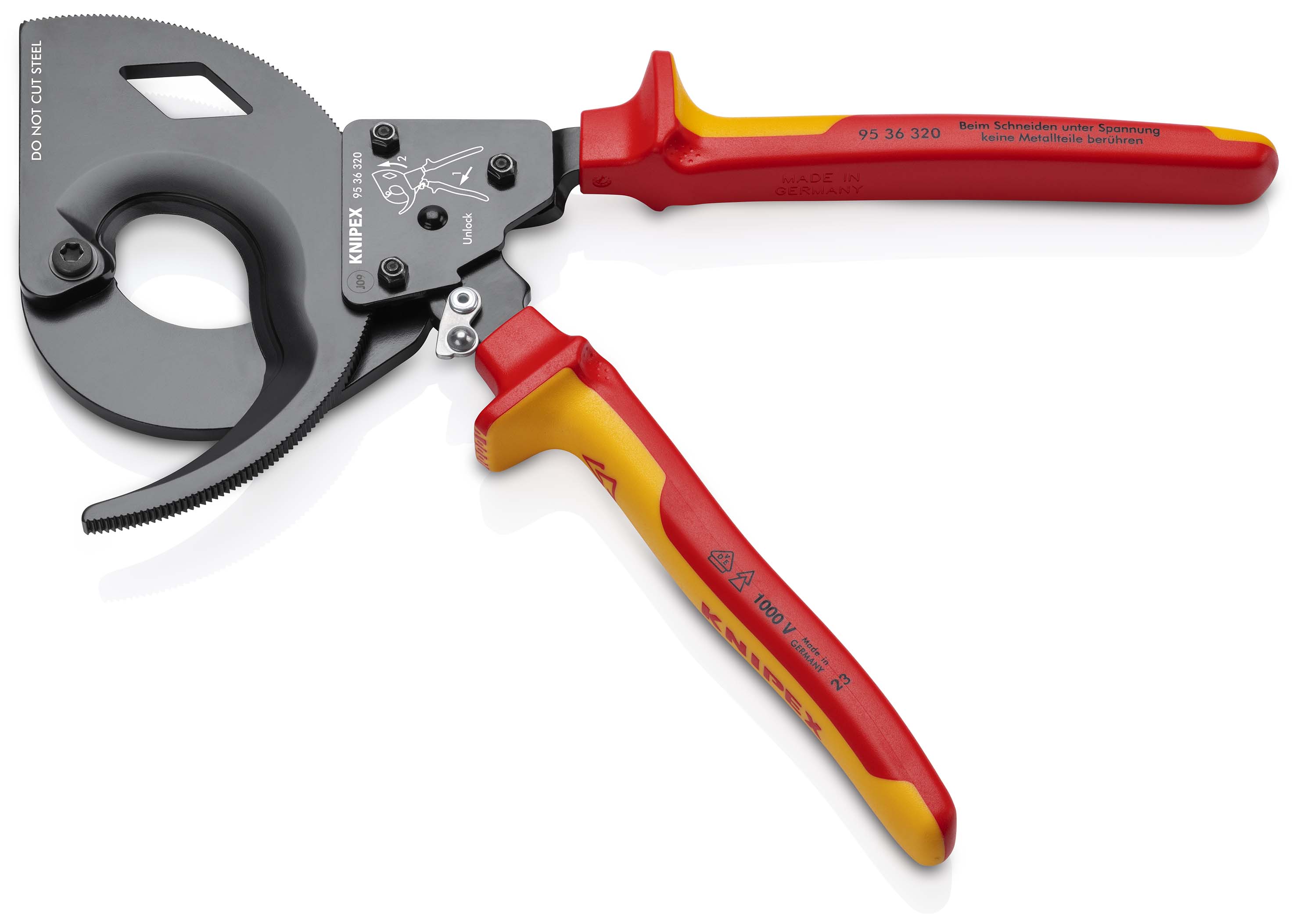 Knipex-Werk Kabelschneider isoliert, 320mm 95 36 320