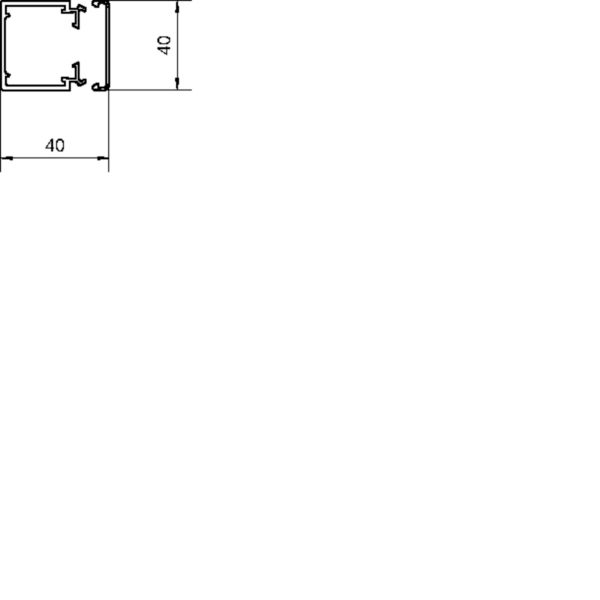 2 M Tehalit Leitungsführungskanal LF 40x40mm vw LF4004009016