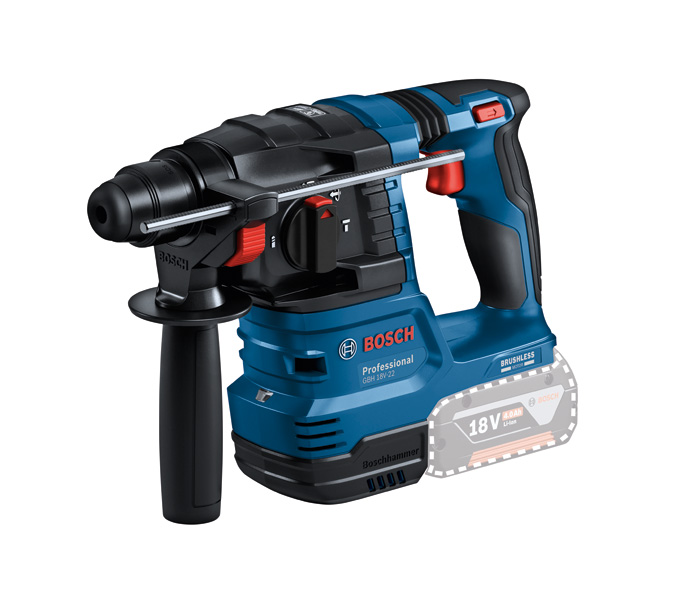 Bosch Power Tools Akku-Bohrhammer SDS plus GBH 18V-22+GDE (L) 0611924004