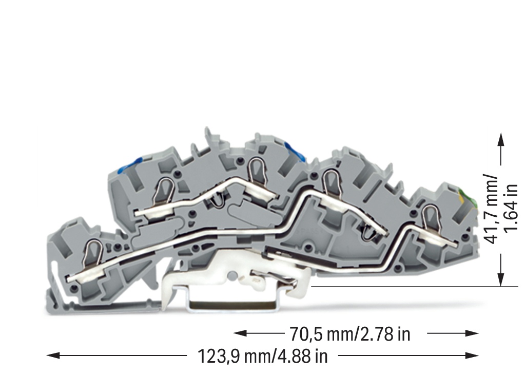 WAGO GmbH & Co. KG Installations-Etagenklemme N/L/PE 4/6qmm grau 2005-7646 WAGO GmbH & Co. KG Installations-Etagenklemme N/L/PE 4/6qmm grau 2005-7646
