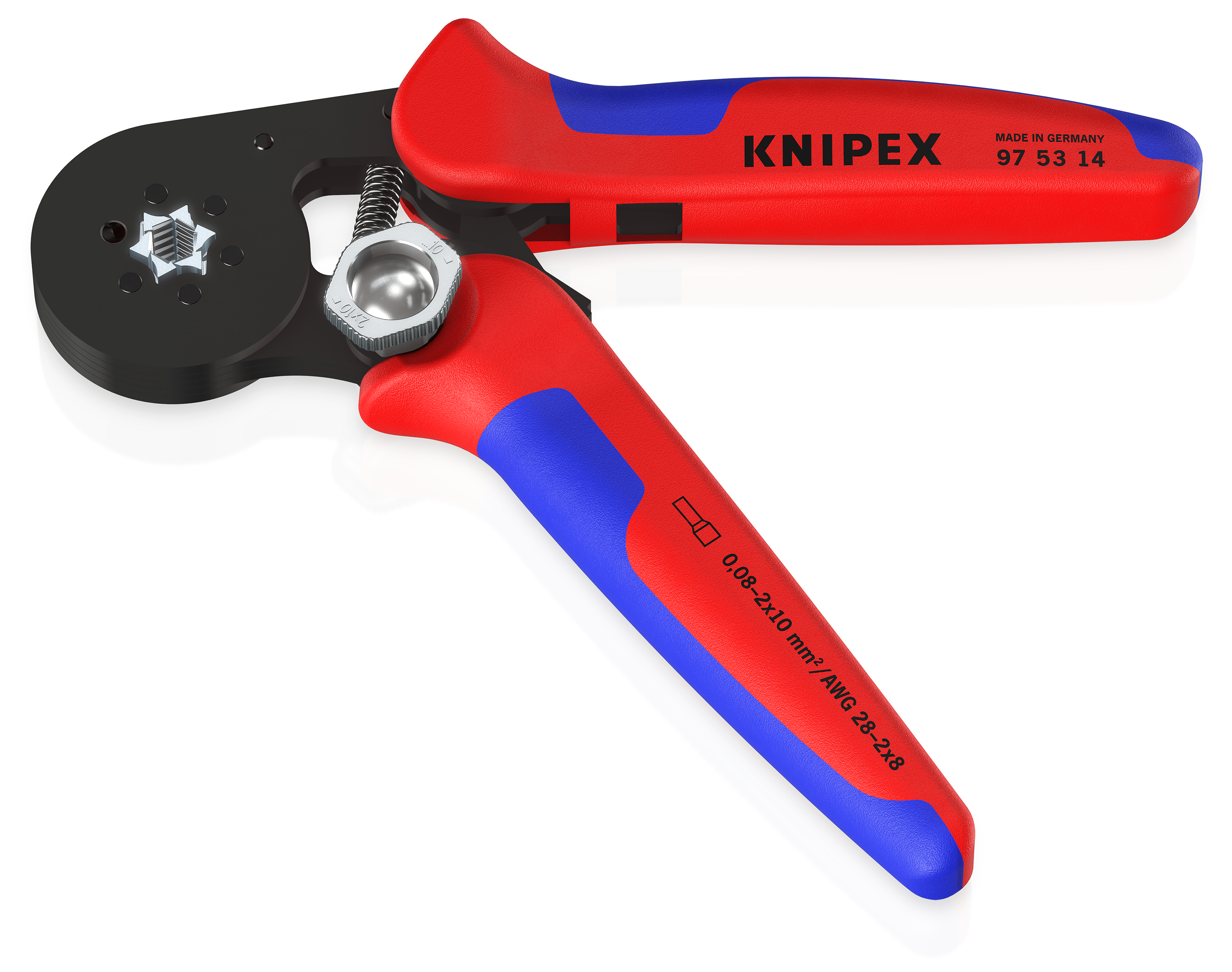 Knipex-Werk Crimpzange f.Aderendh. 180mm 97 53 14 SB