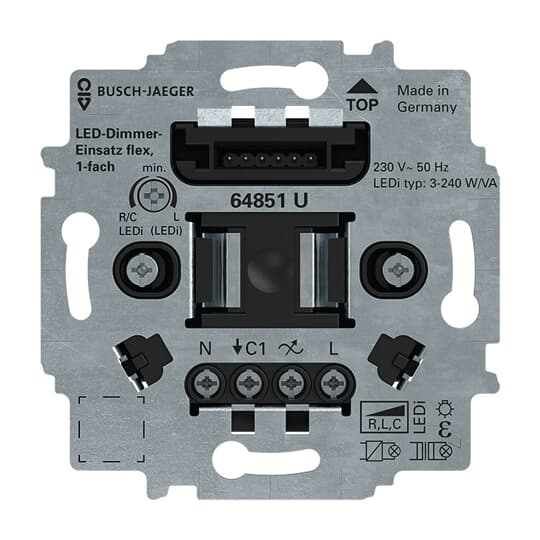Busch-Jaeger LED-Tastdimmer-Einsatz flex 64851 U