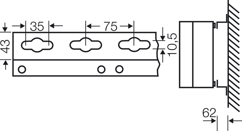 Hensel Montageschiene Mi MS 2