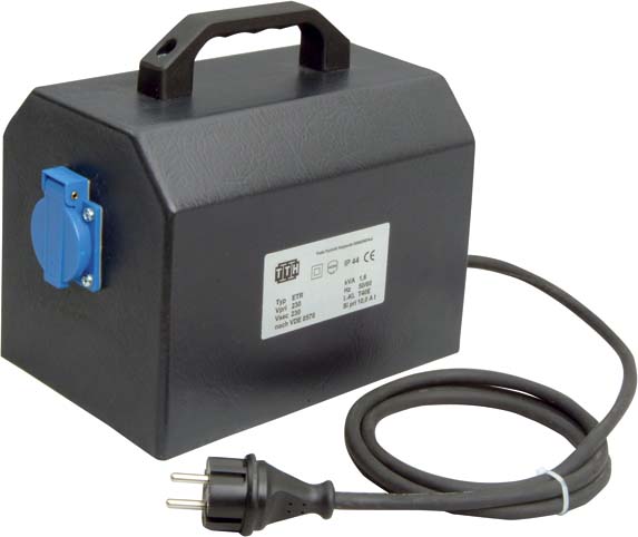 Trafo-Technik-Hoppecke Trenntrafo, tragbar sw ETR 1000VA 230/230V