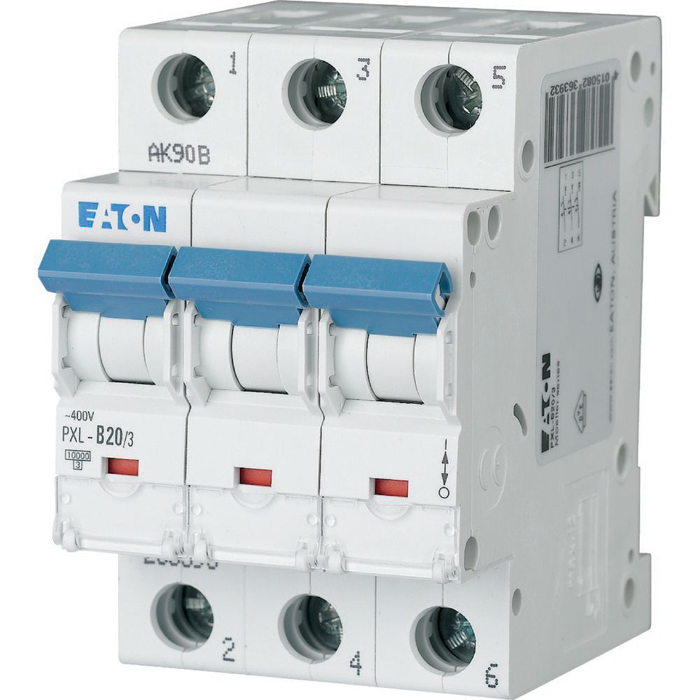 Eaton (Installation) LS-Schalter m.Beschrift. B 20A, 3p PXL-B20/3