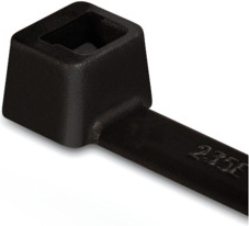 100 STK HellermannTyton Kabelbinder UV-beständig T50M-W-BK-C1