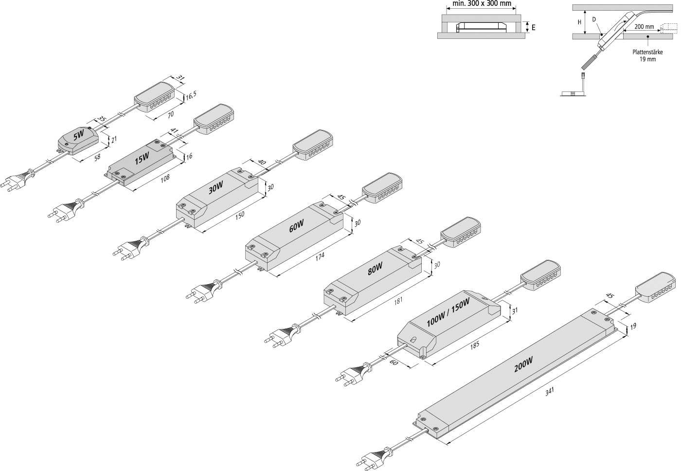 Hera LED-Trafo 24V/5W 20604002301