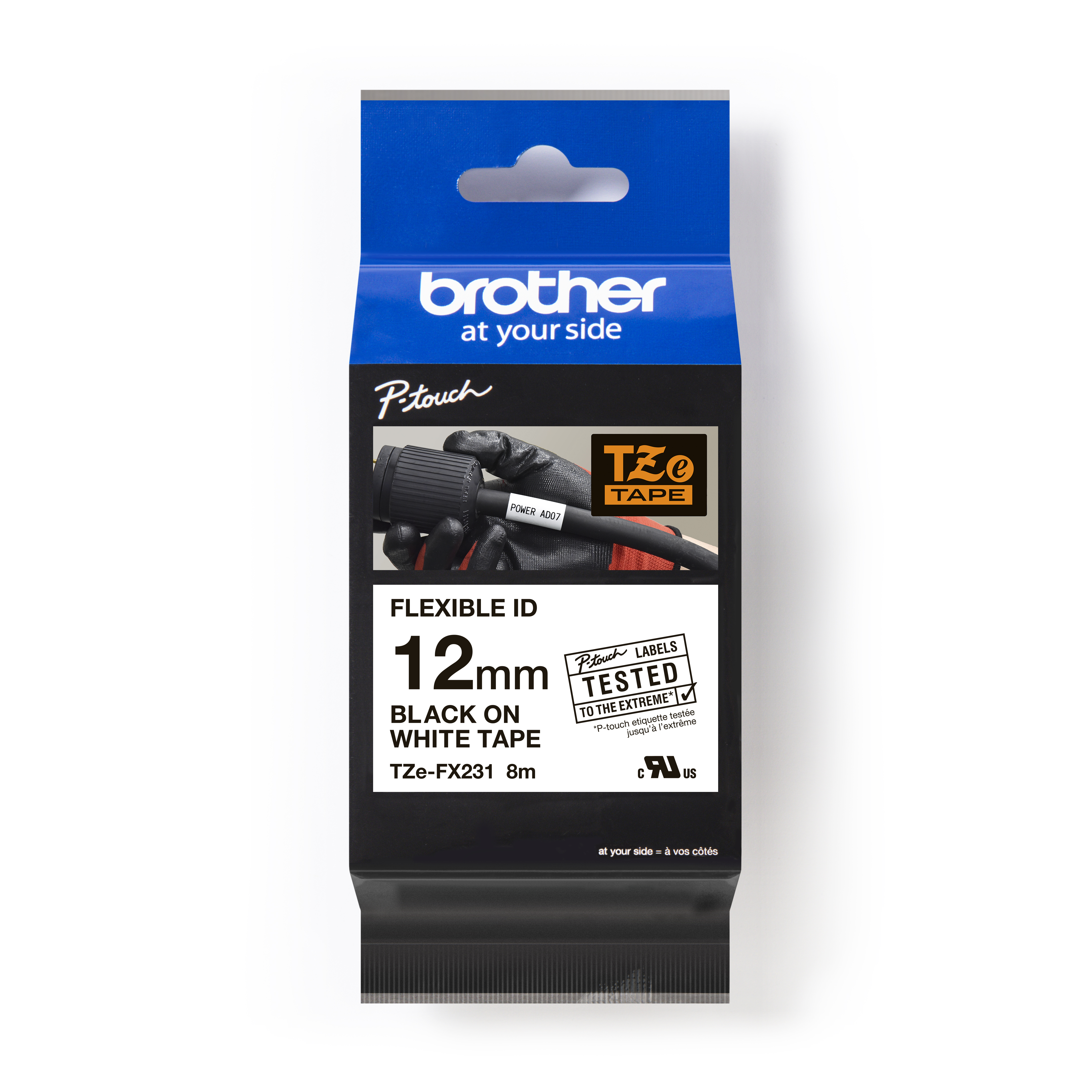 Brother Schriftbandkassette BF.weiß/DF.schwarz TZe-FX231