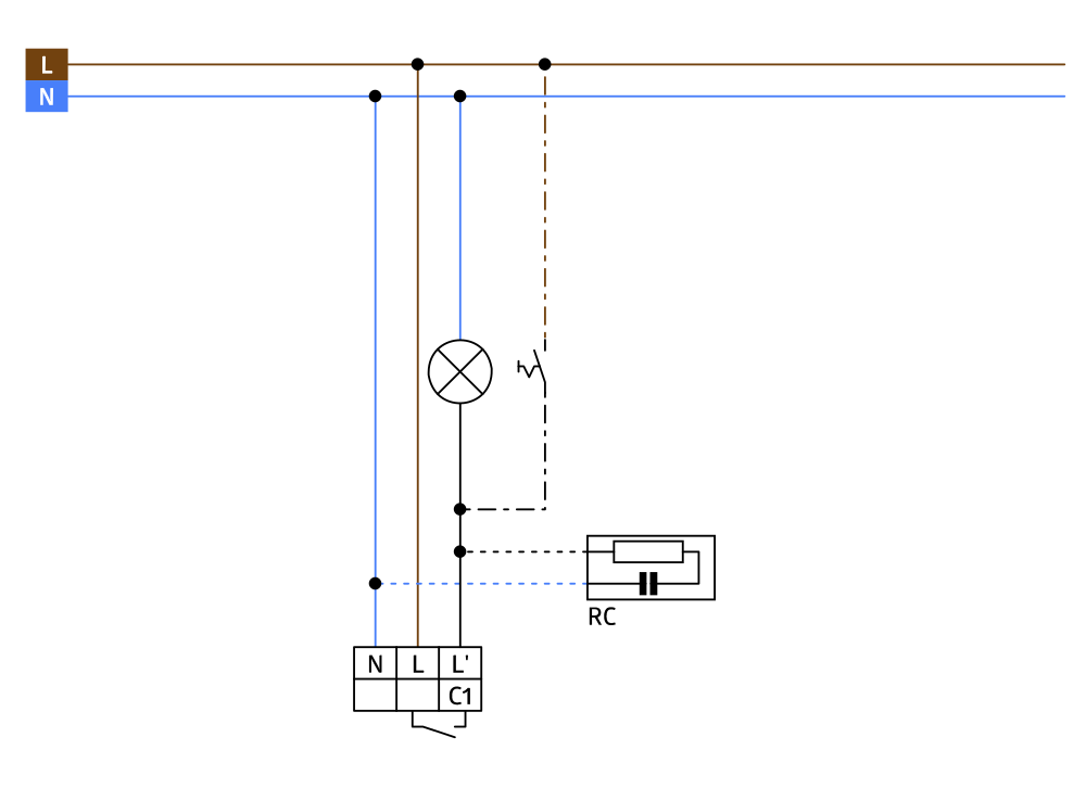 BEG Brück Electronic Bewegungsmelder weiß LC-Click-N 200 weiß